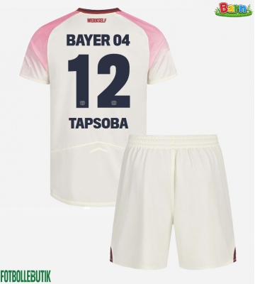 Bayer Leverkusen Edmond Tapsoba #12 Bortaställ Barn 2025-26 Kortärmad (+ Korta byxor)